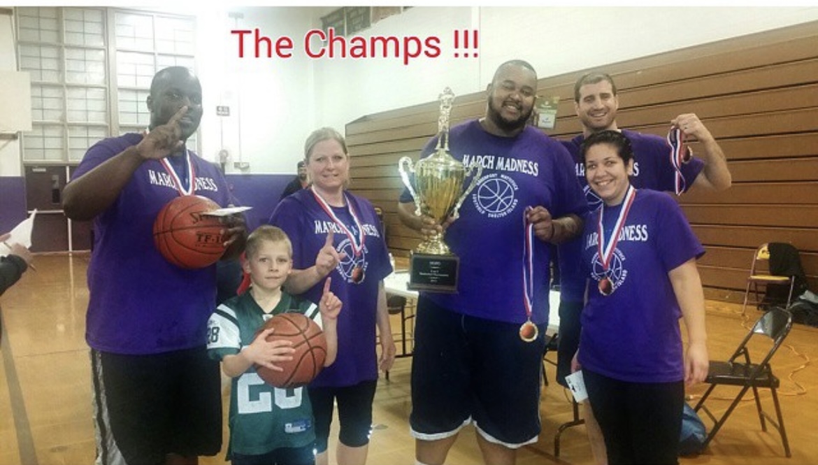 Coach Grace with championship team