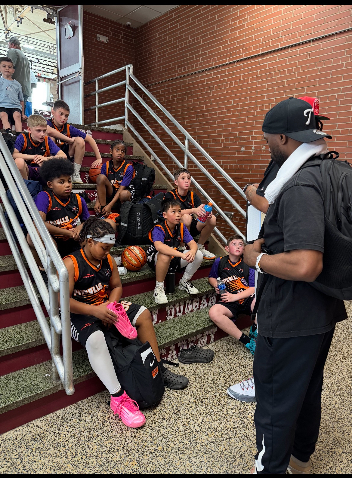 Coach Kai coaching the Pitbulls youth team